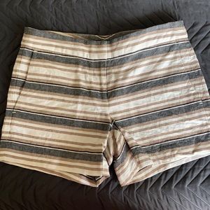 Ann Taylor Devin City Shorts Striped
